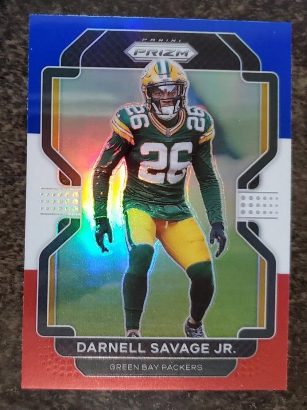 Darnell Savage Jr Red White Blue Exclusive Parallel 2020 Panini Prizm Mint
